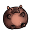Pygmy Hippo Squishy Doll