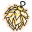 Yellow Crystal Ornament