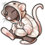 Fancy Hooded Rat Doll