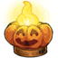 Flame Pumpkin Fake Candle