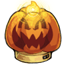 Scary Pumpkin Fake Candle