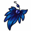 Fancy Blue Feather Ornament