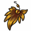 Fancy Gold Feather Ornament