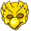 Golden Rubber Monster Mask
