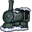 Snowy Village Train Engine