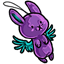 Lilac Bunny Ornament