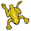 Yellow Plastic Jumping Frog