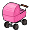 Baby Pink Pram