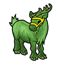 Green Plastic Reindeer