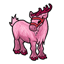 Pink Plastic Reindeer
