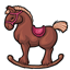 Brown Rocking Horse