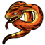 Orange Rubber Snake