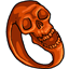 Orange Skull Ring