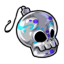 Blue Candy Skull Ornament