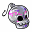 Pink Candy Skull Ornament
