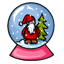 Snowing Santa Snow Globe