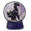 Black Cat Snow Globe
