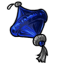 Threaded Dark Blue Diamond Ornament