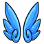 Blue Angelic Puff Wings