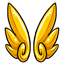 Gold Angelic Puff Wings