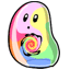 Rainbow Vortex Blob Doll