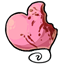 Bitten Heart Balloon