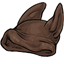 Brown Rabbit Ear Cap