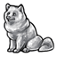 Frosted Dog Figurine