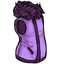 Purple Furry Winter Vest