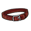 Simple Red Leather Collar