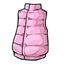 Pink Puffy Winter Vest