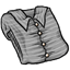 Gray Striped Button Sweater