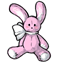Pink Vesnali Cuddle Bunny