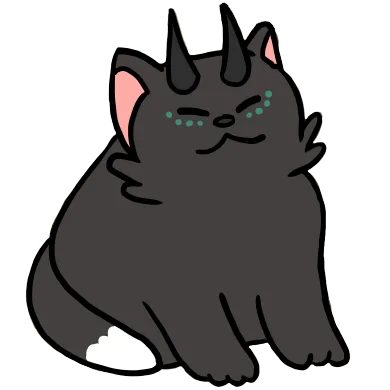 Bear, my fursona, sitting with a smug expression on their face